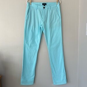 Taylrd Tech Chino Pants - Slim Fit - Turquoise Blue